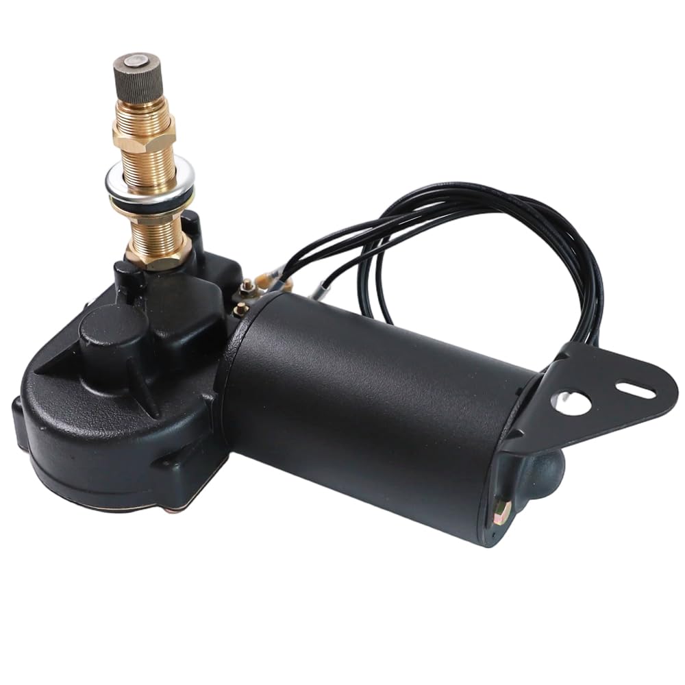 Marine Windshield Wiper Motor 12V 2.5" Shaft, Replacement for MRV, Automotive Boat & Car, Fits Part Numbers 34010, 30991, 4R2.12.R110D, WWF12C18 Series, Adjustable Angle 40-110°