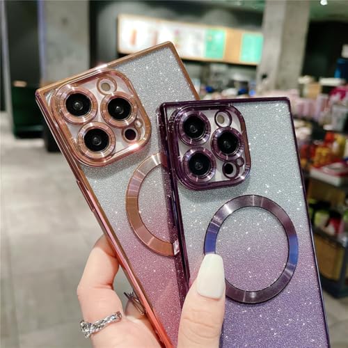 Coque iPhone 11 paillettes aimantée pour éviter les rayures de l'objectif