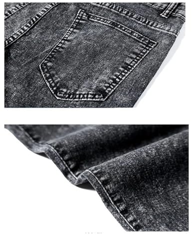 Mnjyihy Men Autumn Jean Set Jacket Suit Jacket Handsome Stand Collar Slim Fit Single Breasted Jacket Trousers Suit3