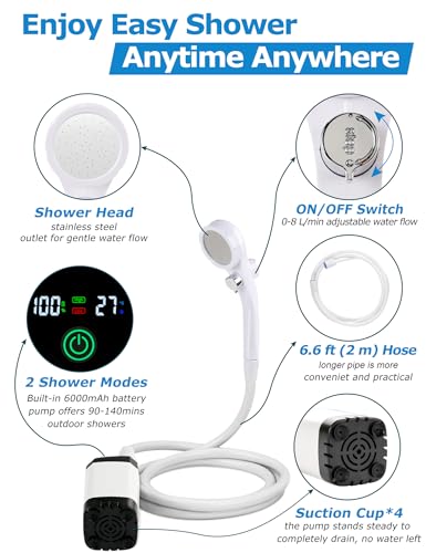 innhom-6000mAh-Portable-Shower-Camping-Shower-Outdoor-Camp-Shower-Pump-2-Mode-Electric-Rechargeable-Portable-Camping-Shower