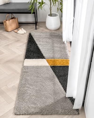 Image of Carpet for Living Room, Bedroom and Hall Handmade Microfiber Cozy Soft and Fluffy Shaggy Area Rug with 2 inch Thick Anti Skid Carpet [2x6 Feet Multi 02]