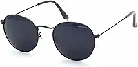 Óculos de Sol Redondo Unissex Polo London Club com lente UV400 contém Case Couro ECO