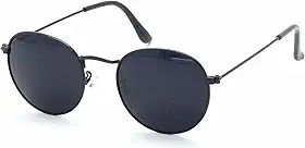 Óculos de Sol Redondo Unissex Polo London Club com lente UV400 contém Case Couro ECO