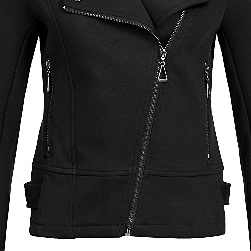 Only Onlnew Hit Biker Jacket Noos Felpa, Nero