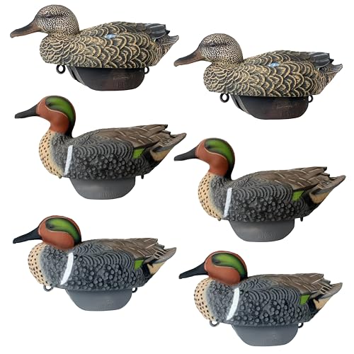 Green Wing Teal Duck Decoys by Heyday – Ultra-Light 100% HydroFoam