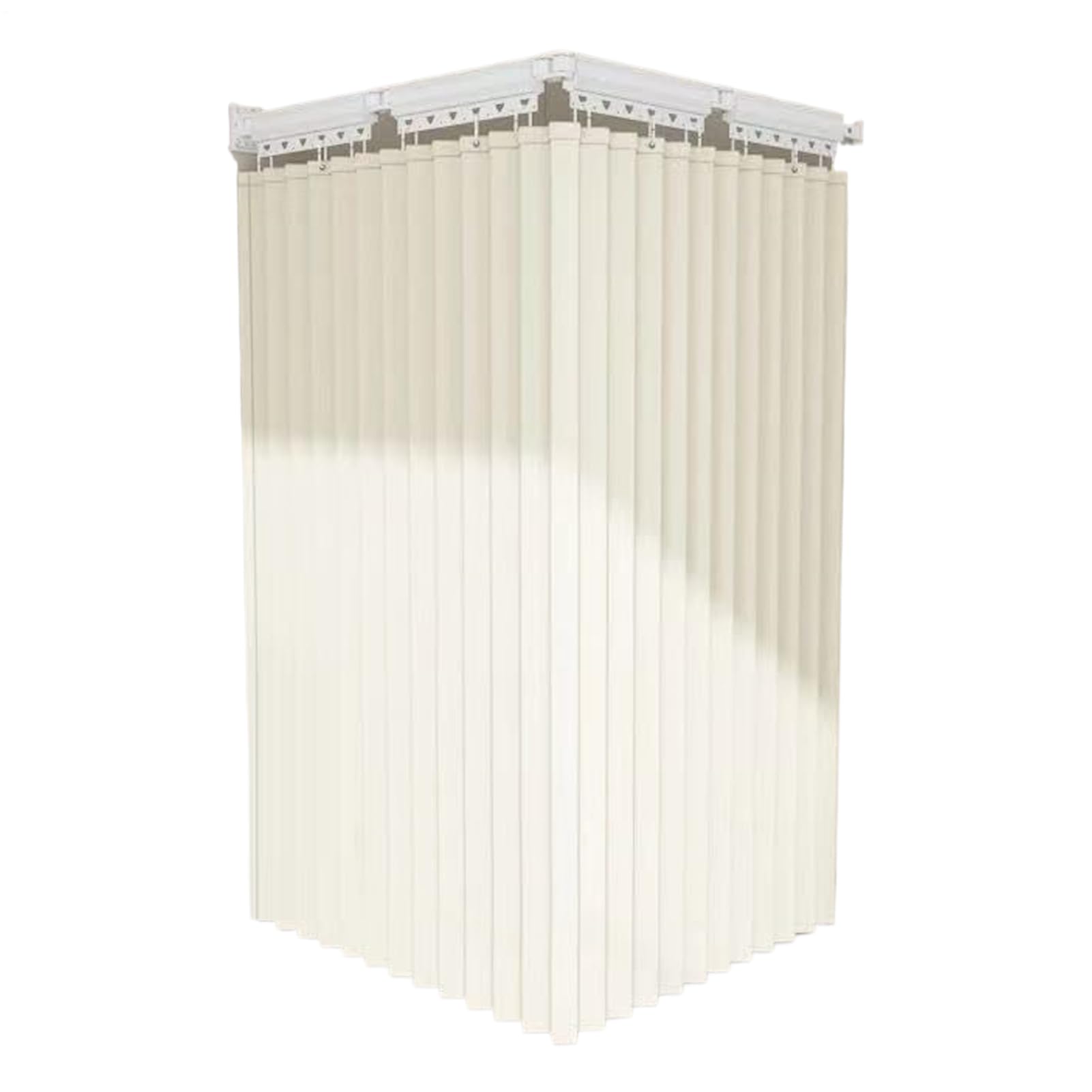 Rideaux de douche pliables sans perçage avec tringle réglable pour fenêtre et salle de bain