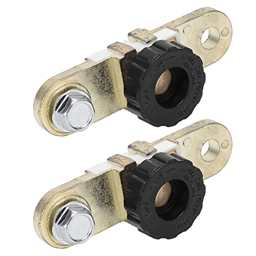 Side Post Battery Disconnect Switch Easy Install 12V Cut Off Power for RV Marine, 2Pcs