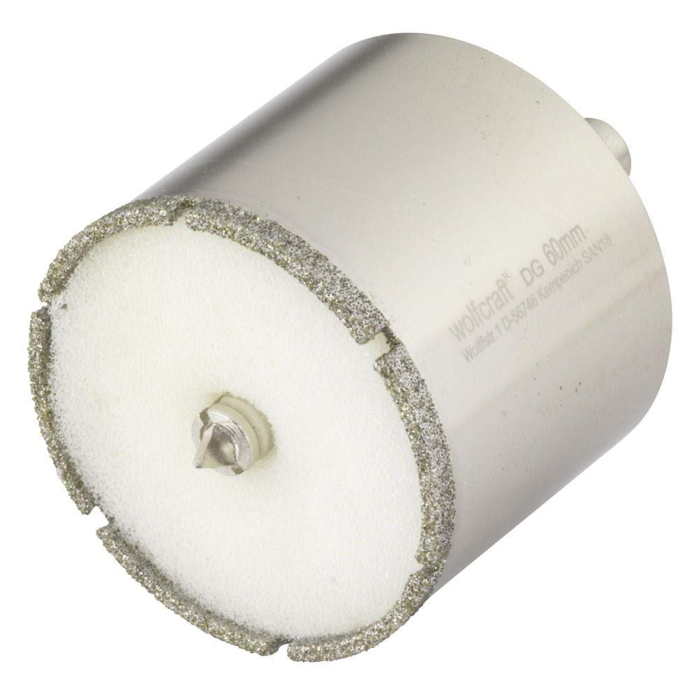 wolfcraft 5940000 - Trépan Diamant "Ceramic" - Diamètre 60 mm - Profondeur de Coupe 45 mm