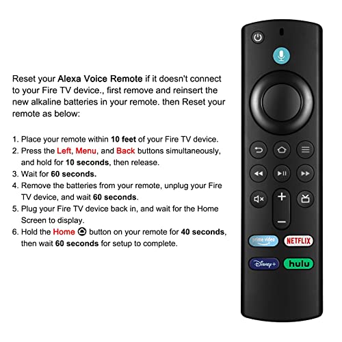 Replacement New Voice Remote (3Rd Gen) Compatible Fire Tv Stick (2Nd Gen, 3Rd Gen, Lite, 4K) Fire Tv Cube (1St Gen And Later) And Fire Tv (3Rd Gen) #TOP3