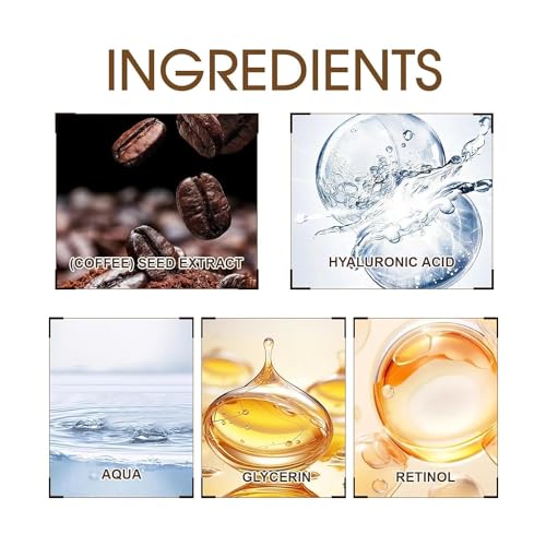 SADOER Hydrating Retinol Caffeine Anti-Wrinkle Cream, Caffeine Eye Cream for Dark Circles And Puffiness, Caffeine Anti-Wrinkle Stay-Up Skin Care Eye Cream for Bags Puffiness Dark Circles (2pcs) - Image 8