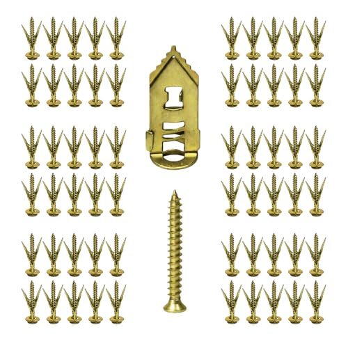 120PCS Self Drilling Drywall Anchors with Screws Kit, Zinc Plated