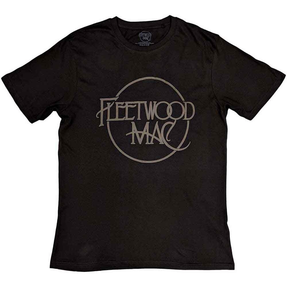 Paradiso Clothing Unisex Black Paradiso Fleetwood Mac Hi-Build Classic Logo T Shirt - Xl