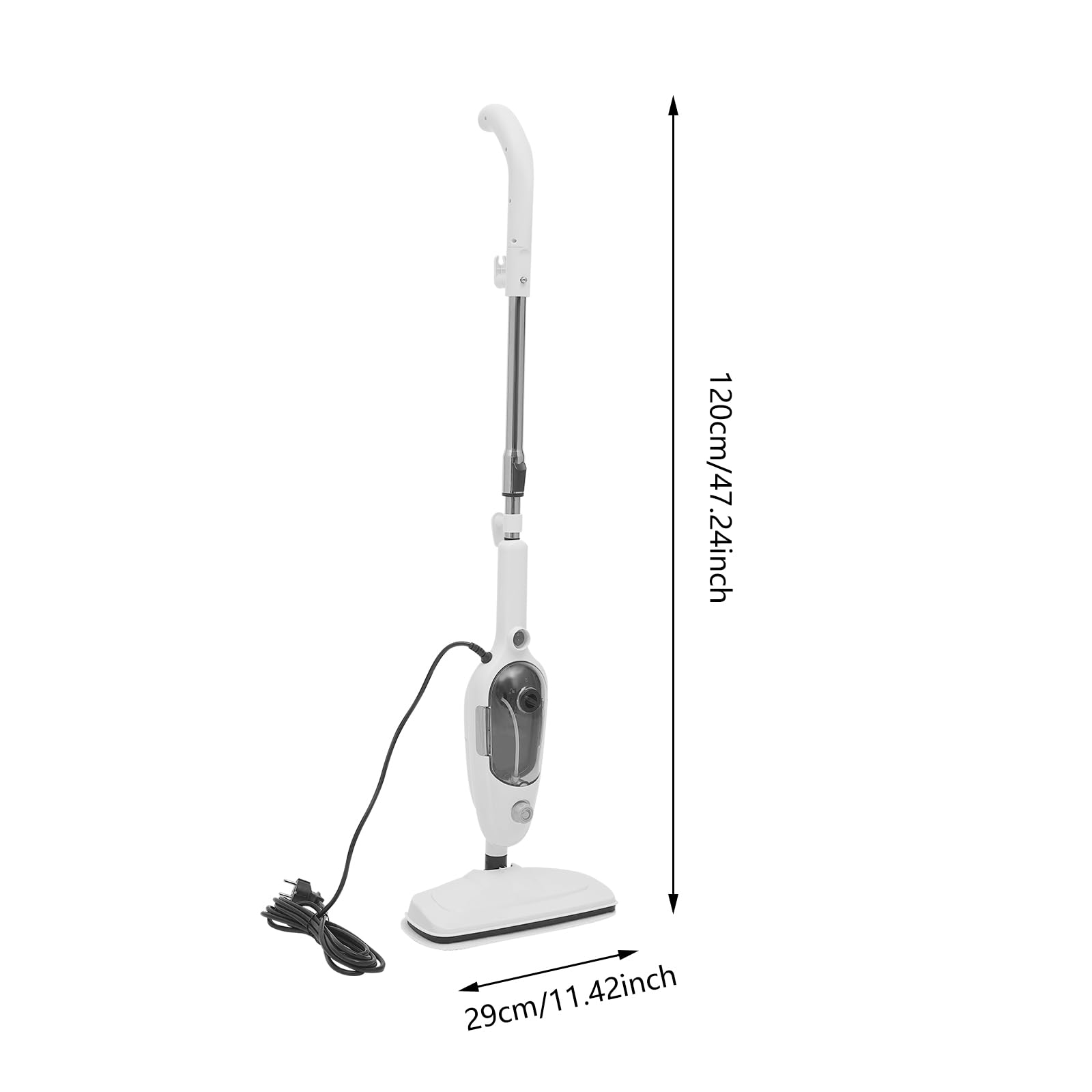 Steamclean 10 w 1 myjka parowa, wielofunkcyjna, ręczna myjka parowa, 1300 W, urządzenie ręczne i mop parowy, dysza i poszewka z mikrofibry, zbiornik na wodę 300 ml, przewód zasilający 4,5 m