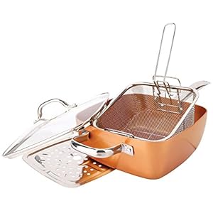 Nzdwzdn 2597 Kupfer-Titan Pfannenset 1