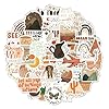 100 calcomanías inspiradoras vintage, calcomanías estéticas motivacionales bohemias para adultos, botellas de agua, portátiles, diarios de afirmación positiva, calcomanías bohemias de vinilo para
