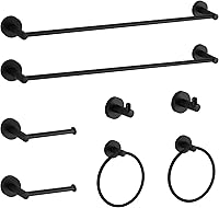 Vista 8 de BGL Juego de Accesorios de Baño Dorado Cepillado, Juego de Toallero de 4 Piezas