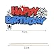 Gleevio Spinne Tortendeko Geburtstag Kinder,Spinnennetz Cake Topper Geburtstag,Glitzer Happy Birthday Tortendeko Schwarz Rot Blau,Spinne Happy Birthday Kuchen Deko Kindergeburtstag Junge und Mädchen