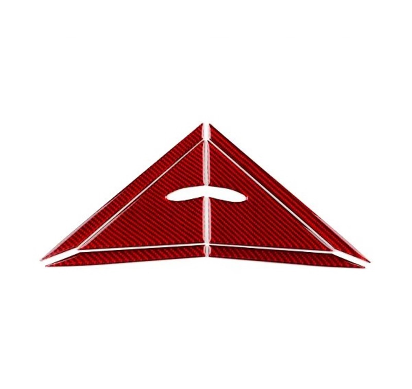 Trim Sticker Accessories Car LHD RHD A-Pilar Triangle Panel Interior Trim for Toyota for Camry 2018 2019 2020 2021 2022 2023 2024 Car Interior Decoration(1Pair Red Carbon)