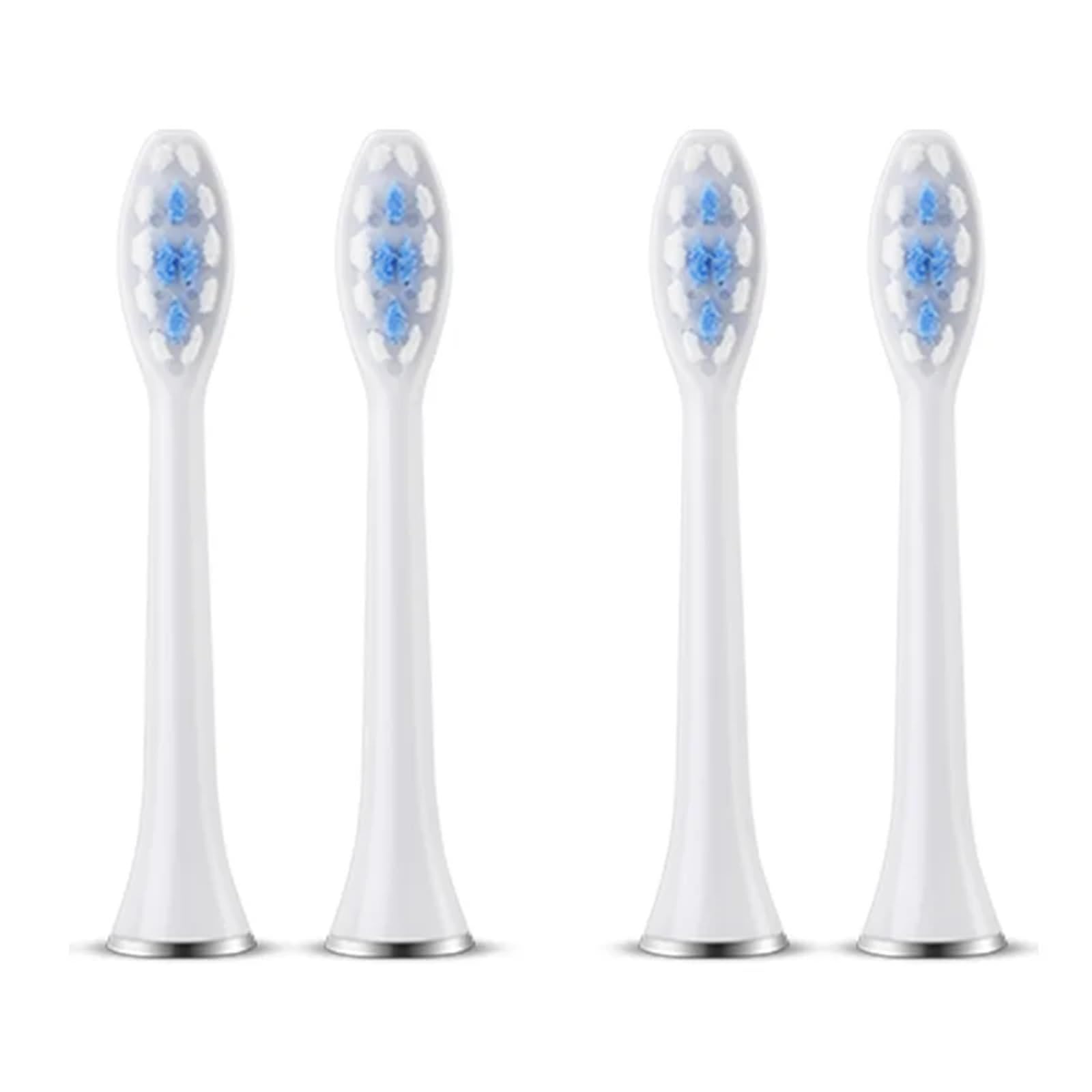 Cabezales de cepillo dental, compatible con SUBORT, S7, 4 piezas | Tamaño estándar, plástico, apto para adultos(8 white brush head)