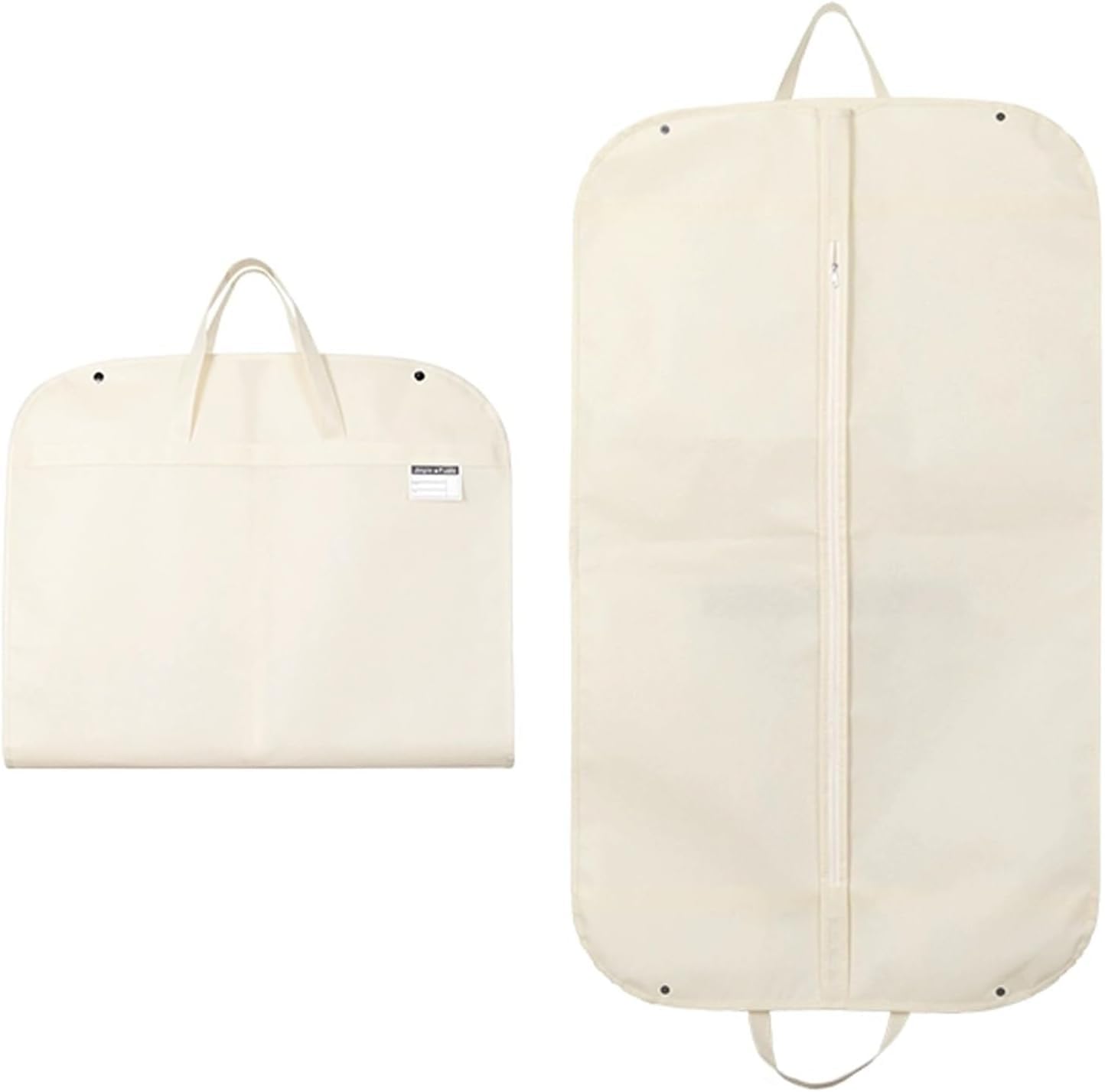 Waterproof Garment Bag For Travel - Foldable Suit & Dress Bag For Men, Non-Woven Fabric, Portable Storage(Beige)