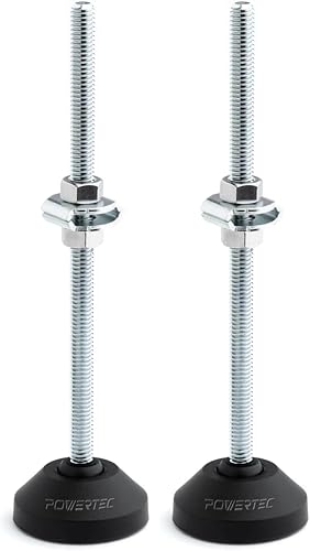 POWERTEC 71700 Pie de abrazadera de palanca, 6 pulgadas de largo (paquete de 2)