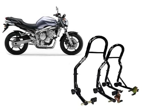 Coppia di cavalletti alza ruota da moto alzamoto per Yamaha fz6 fz1 fazer fzs 600 1000 tutti gli anni
