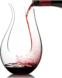Decanter Aerador Decantador para Vinho Vidro Cisne 1,1 Litros Design Moderno e Elegante Europeu, Jarra Transparente para Aerar Vinhos Tintos e Brancos, Acessório de Luxo Sofisticado em U