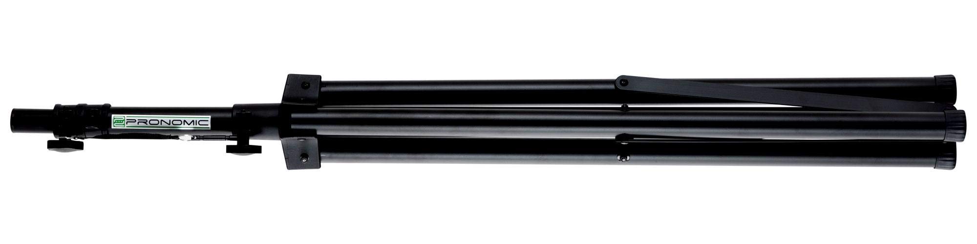 Pronomic SPS-3A Supporto Per Casse Supporti In Alluminio, 5 cm, Peso: 2 | Struttura a treppiede stabile e extra larga, Rinforzi aggiuntivi, Gambe lunghe 90 cm per una base stabile, 5 cm, 9 kg