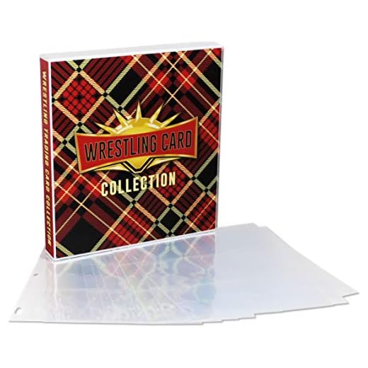 UniKeep WWE WrestleMania Themed Collectible Card Storage Binder, 450 Card Capacity (Plaid)