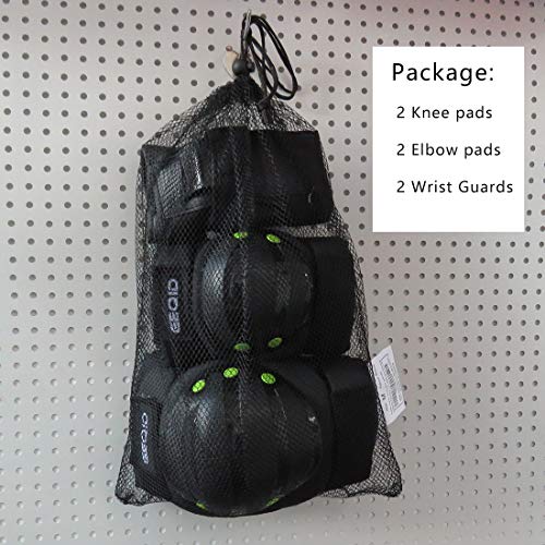 image for GEQID adult/Youth Kids Knee Pads Elbow Pads Wrist Guards 3 in 1 Protec