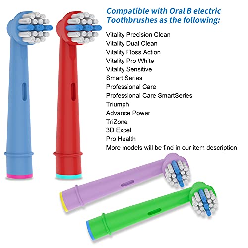 8pcs Kids Toothbrush Heads for Oral B Electric Toothbrush, Soft Bristles and Small Heads for Sensitive Teeth and Gums