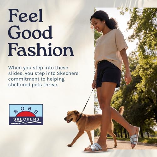Image of Skechers Womens Desert Kiss Low - Peak Look | Casual sandal, Skechers Plush Foam cushioned comfort footbed, Vegan leather strap upper, flexible outsole