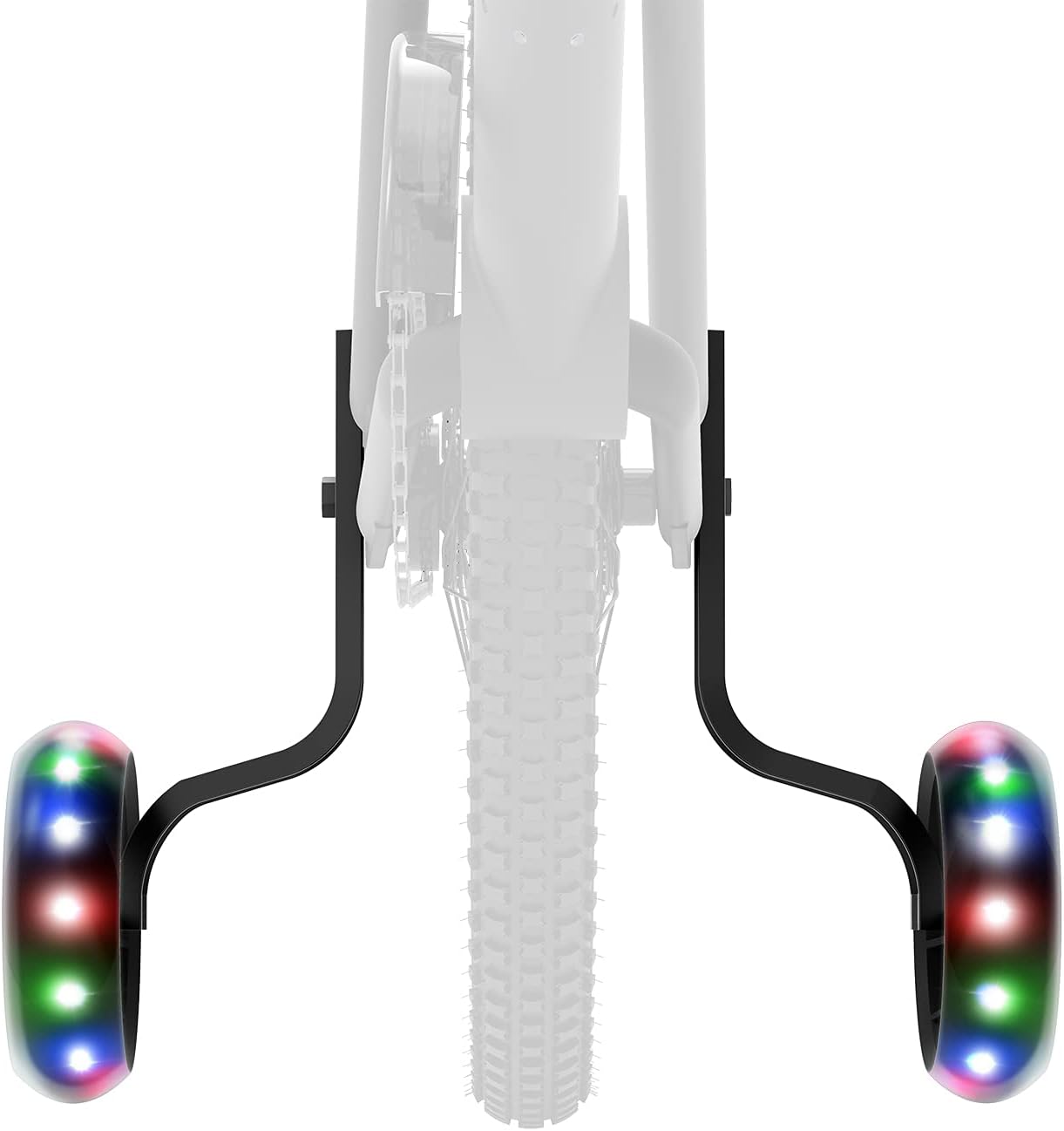 Jetson Spark Light-Up Training Wheel Accessory, Includes Motion Activated Light-Up Wheels, 4 Inch Wheels, Fits Most Bike Wheels From 12” to 20”, Steel Brackets, Ages 3+, Black, JSPARK-BLK : Sports & Outdoors
