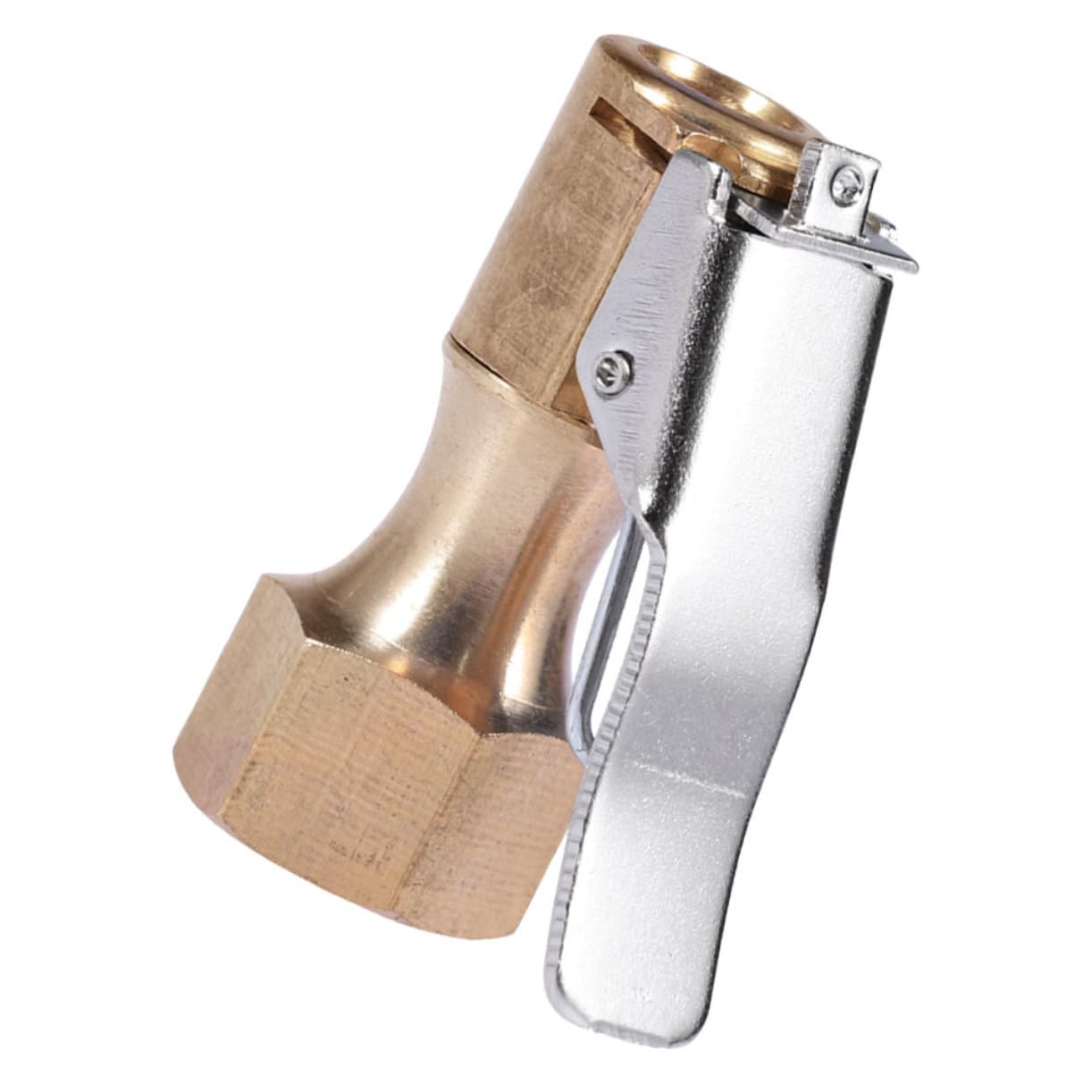 SEWOART Tire Air Chuck with Clip Adapter Locking Design for Tire Inflator Nozzle Easy Connect Air Compressor Accessory for Cars Trucks and Motorcycles Portable and User Friendly