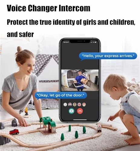 Campainha de vídeo remota sem fio inteligente, campainha visual inteligente, intercomunicador domést