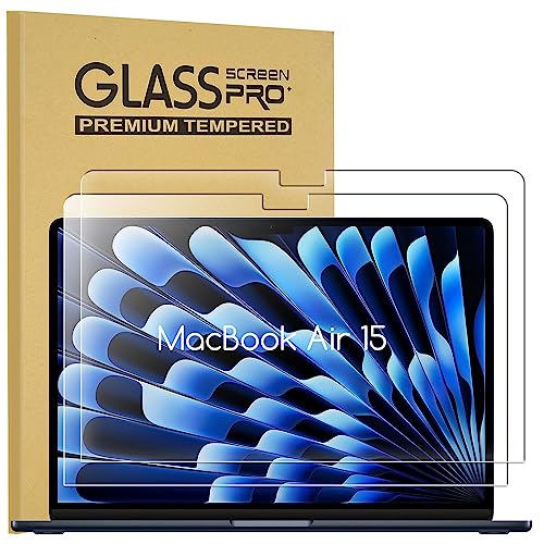 KEANBOLL [2 Pack Tempered Glass Screen Protector for MacBook Air 15 Inch (M5 M4 M3 M2 Chip 2026-2023) 9H Hardness Bubble-Free Easy Install Anti-Scratch Anti-Fingerprint HD Clarity Case-Friendly