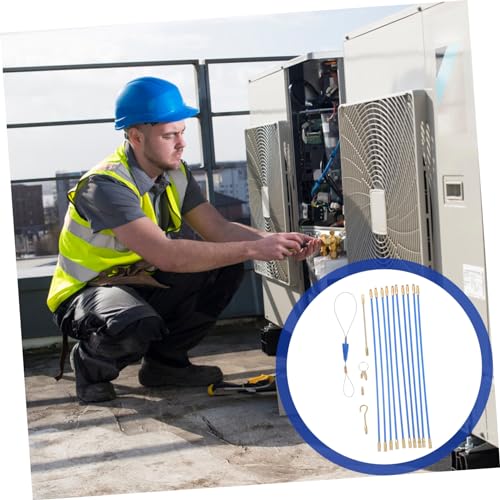 Kit de enhebrador para instalaciones eléctricas SHINEOFI con varillas de vidrio y plástico 4