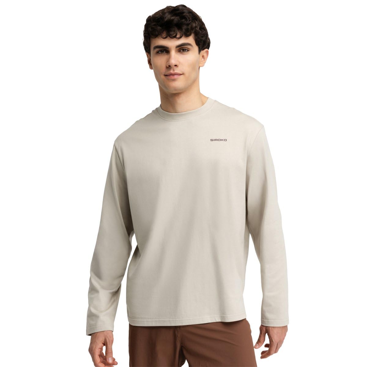 SIROKO - Langärmeliges Gravel-Shirt Rutted Green