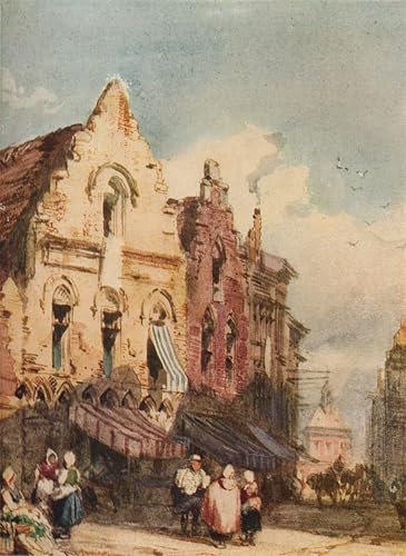 Toile scène de rue Richard Parkes Bonington pour salon élégant