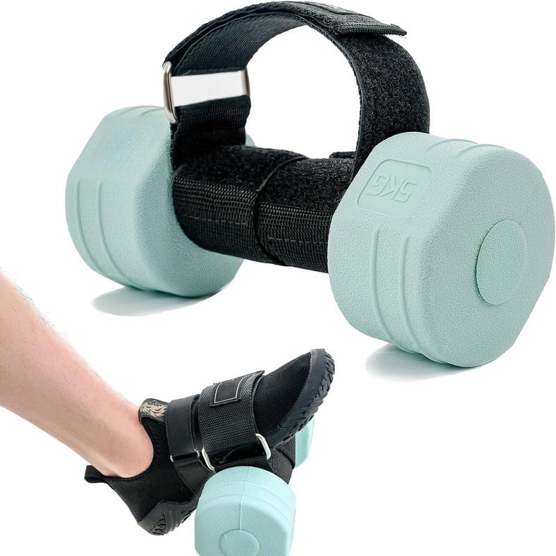 FITCOZI Feet Dumbbell Attachment for Tibialis Training Ankle Straps for Weight Lifting Leg Curl Hamstring Curls Home Gym Equipment (Red)-image-15