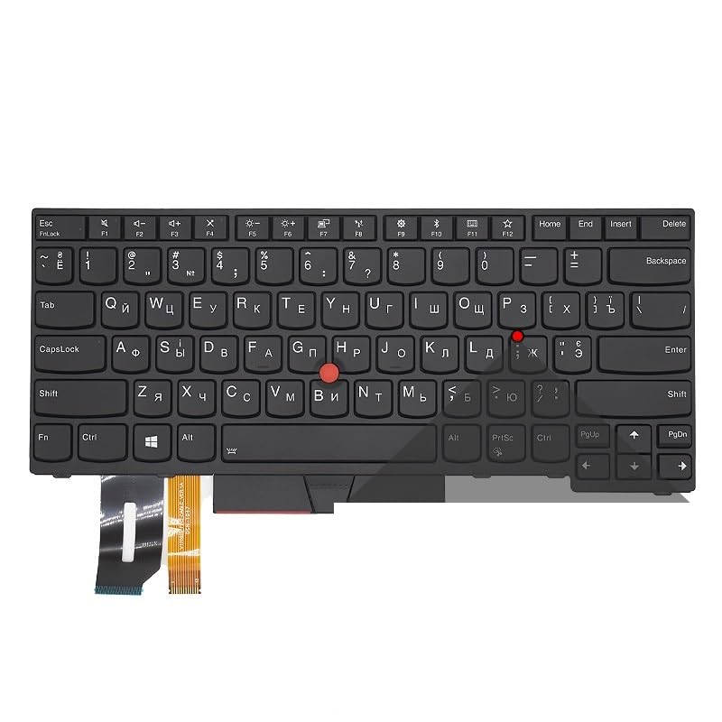 Clavier Russe-Espagnol ThinkPad E480 L380 T490 Rétroéclairé 01YP360