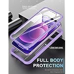 51gChrn7hmS. SS150 FUNMIKO-Compatible-for-iPhone-12-Pro-CaseiPhone-12-Case-with-Screen-Protector-Built-inMilitary-Grade-Pass-21-ft-Drop-Test-Protective-Phone-Case-for-iPhone-1212-Pro-61-Cover-Lavender-Purple