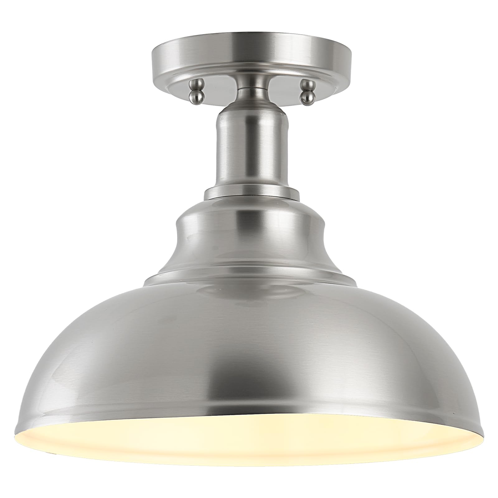 Metal Dome Semi Flush Monut Ceiling Light Fixture Farmhouse 1 Pack