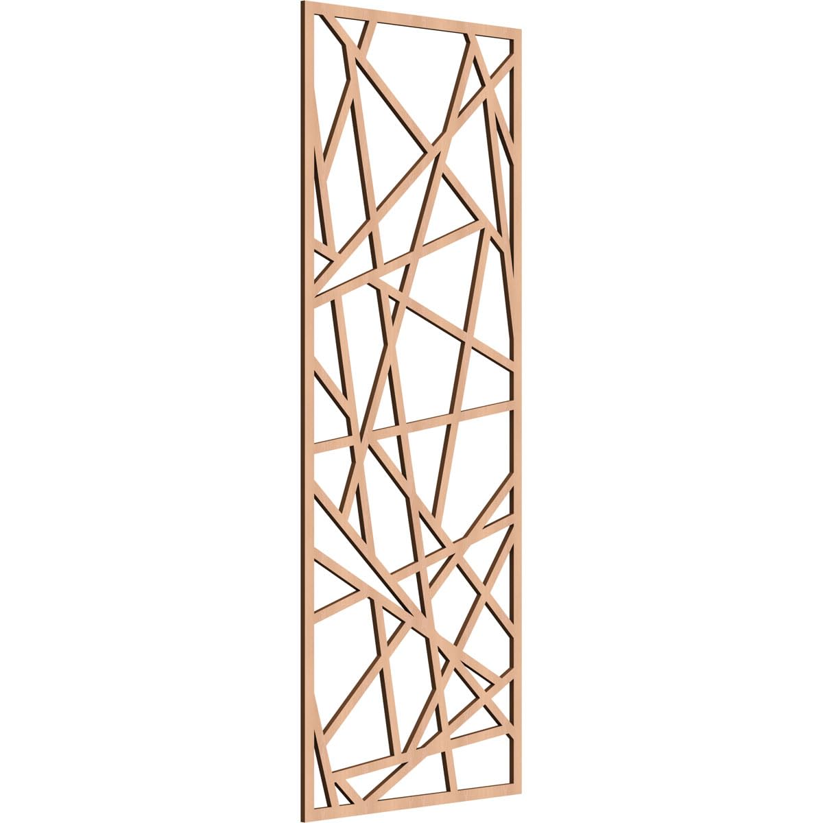 Conway Decorative Pierced Fretwork Wood Wall Panels, 19 3/8"W x 49 3/8"H x 1/4"T, Alder