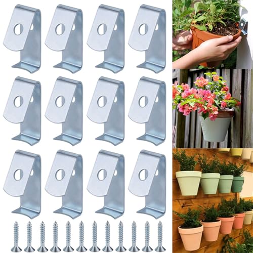 Crochets en fer pot de fleurs lot de 12 pour balcon et salon