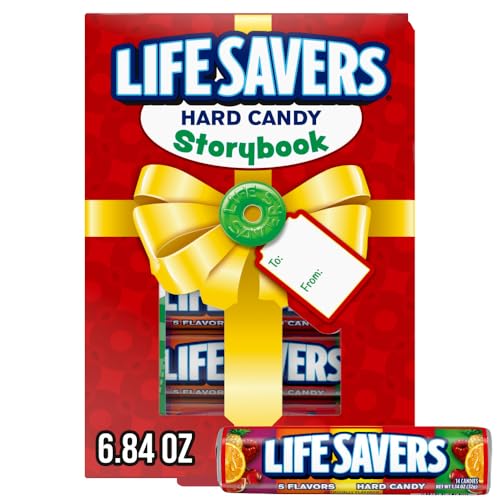 Product Image of the LIFE SAVERS Christmas Hard Candy Storybook Stocking Stuffer 5 Flavor Fruity Christmas Candy Gifts, 6.84 Oz Gift Box