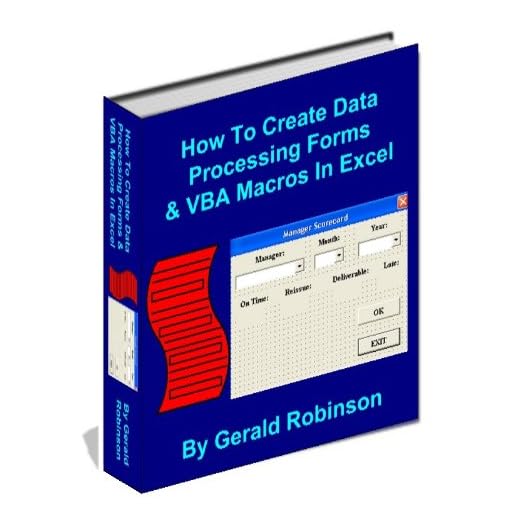 Creating Data Processing Forms in Excel