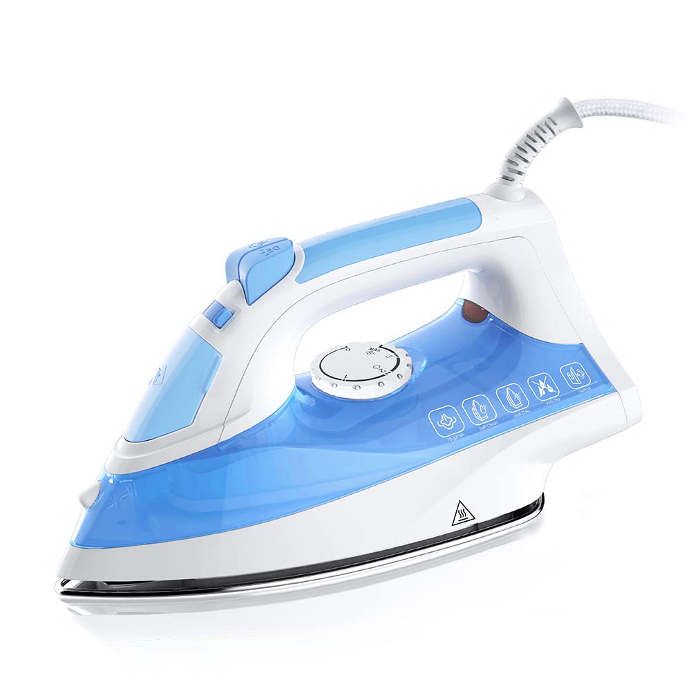 Buy Steam Iron, Electric Iron 320ML 2400W Powerful 25s Fast Heatup