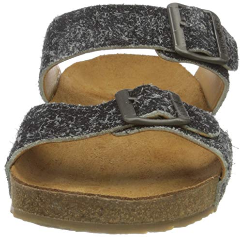 Image of HAFLINGER Andrea Elegant Leather Sandals with Rubber Sole and Cork Latex Footbed Unisex