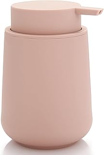 Matte Pink Liquid Hand Soap Dispenser Plastic 11 oz - Modern Minimalist ...